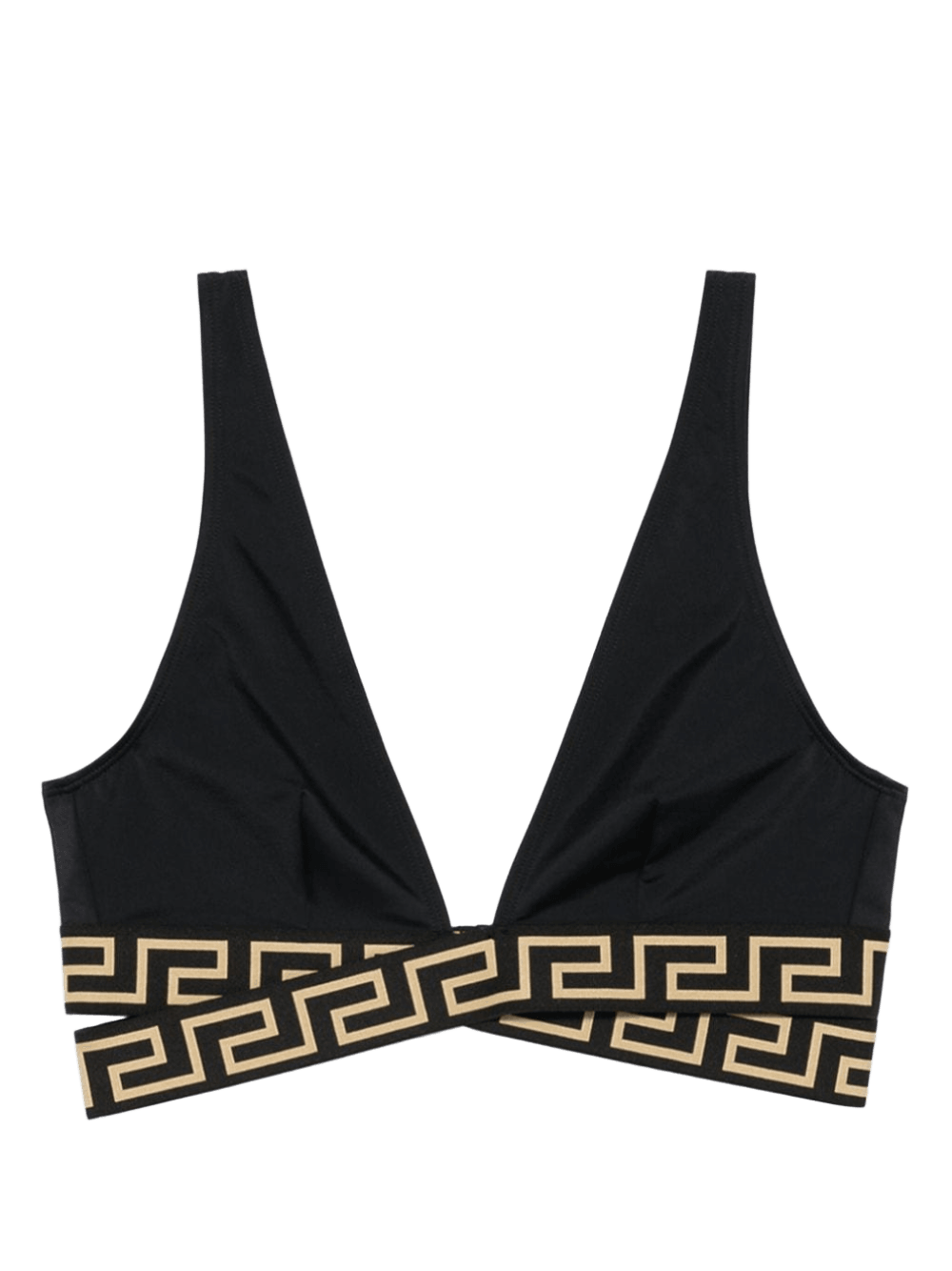 Versace Greca Print Bikini Top Glam Steals