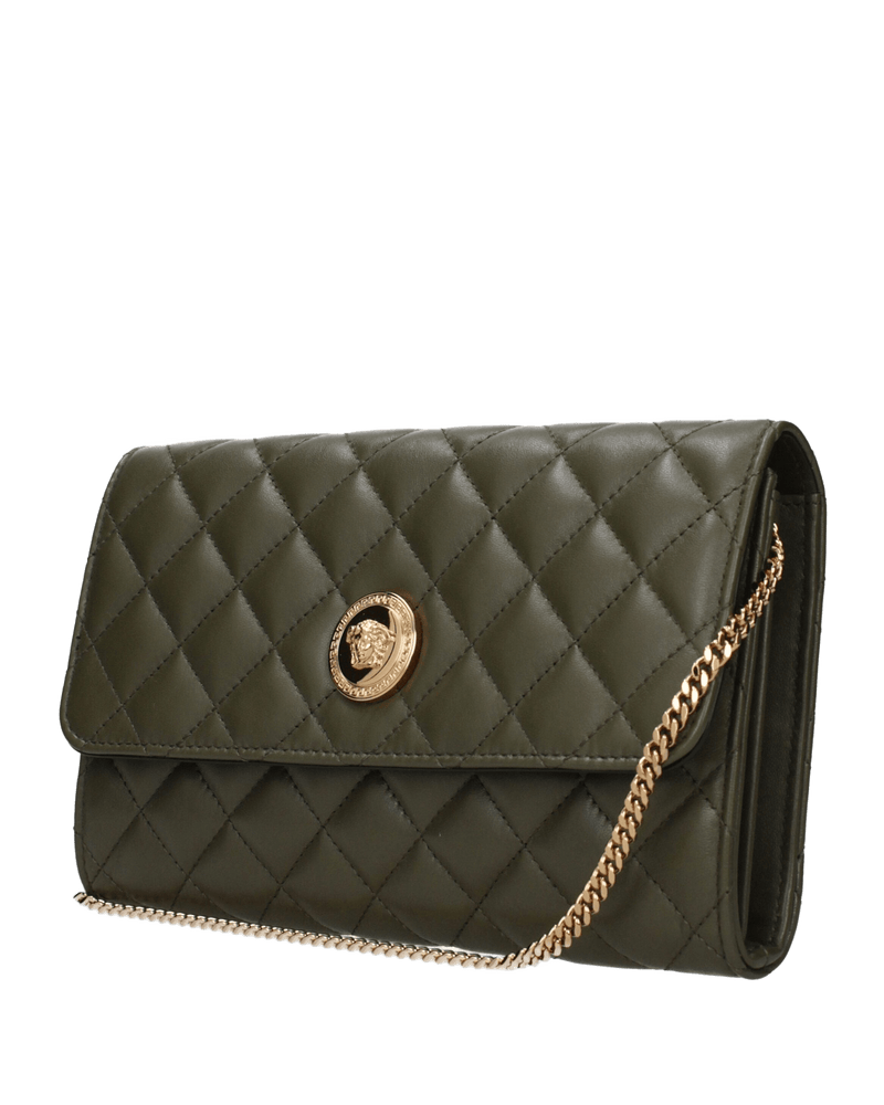 Versace Leather Green Clutch Bags Glam Steals