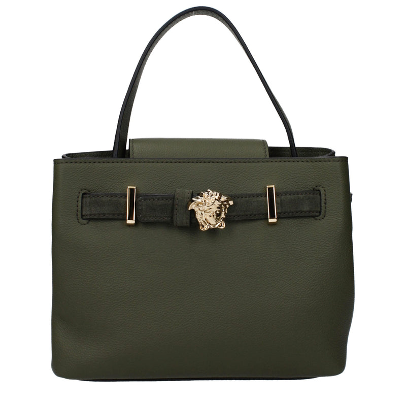 Versace Green Leather Handbag Glam Steals