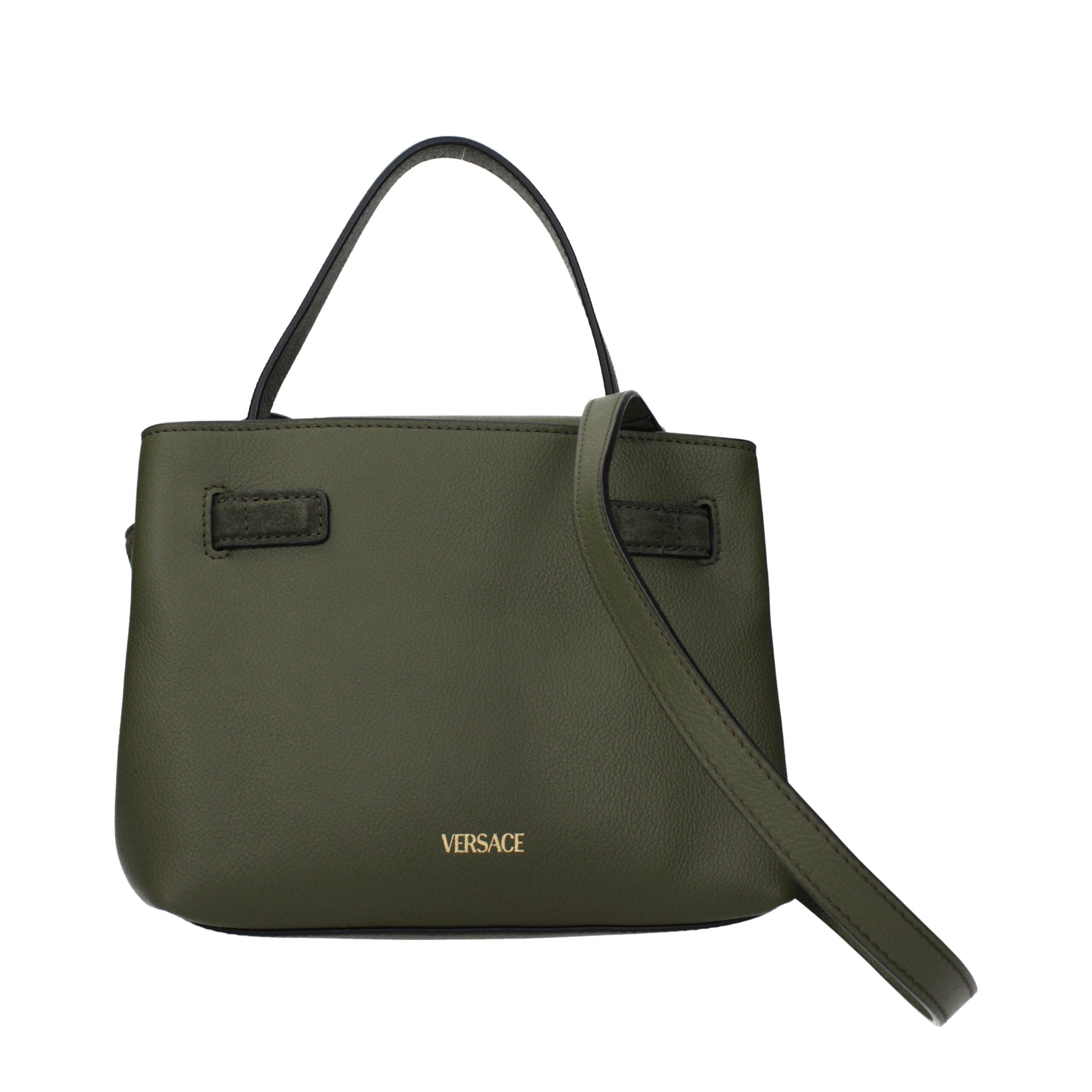 Versace Green Leather Handbag Glam Steals