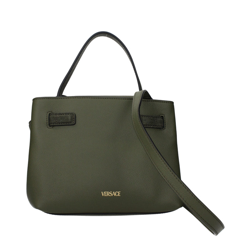 Versace Green Leather Handbag Glam Steals