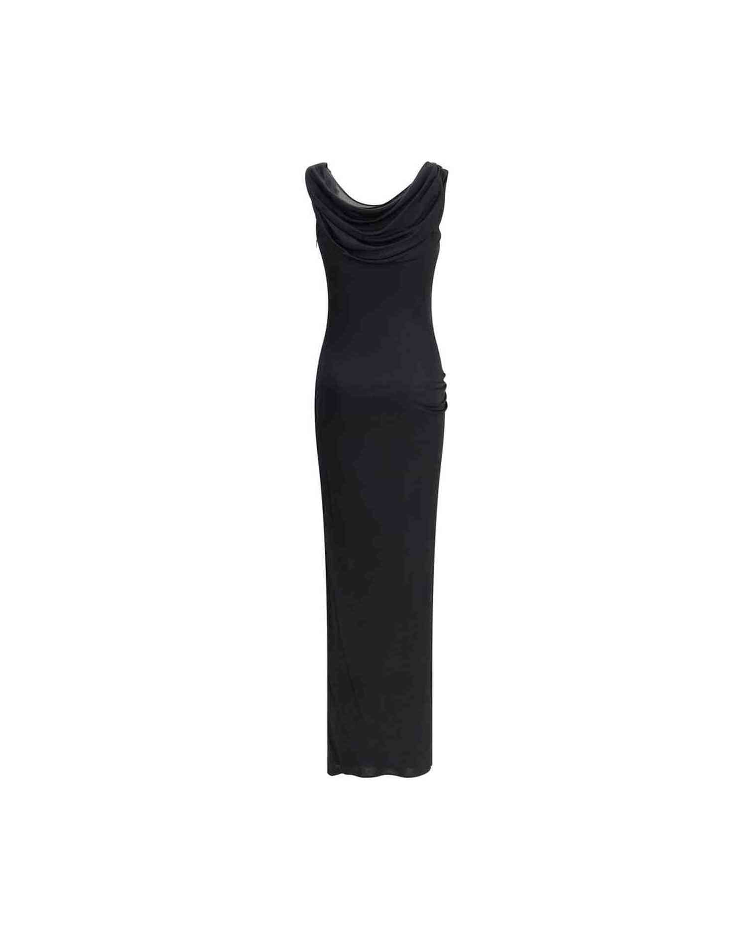 Versace Jersey Draped Long Dress Glam Steals