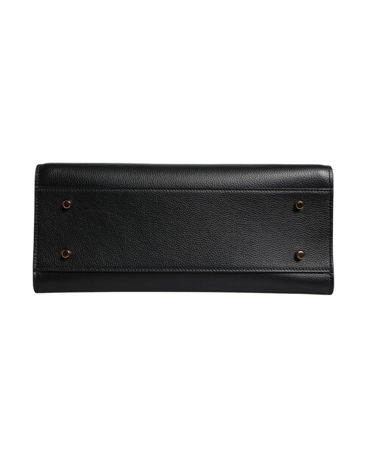 Versace Black Leather Large Top Handle Shoulder Crossbody Bag Glam Steals