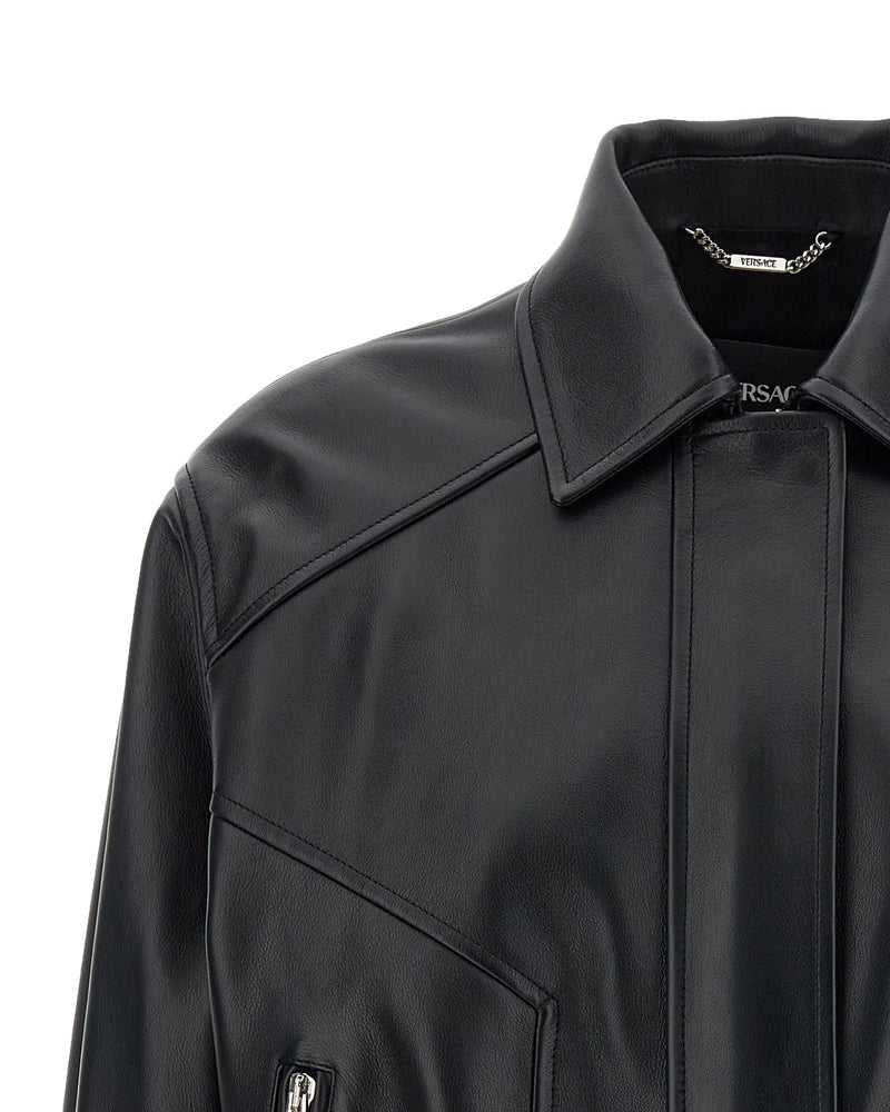 Versace Leather Blouson Glam Steals