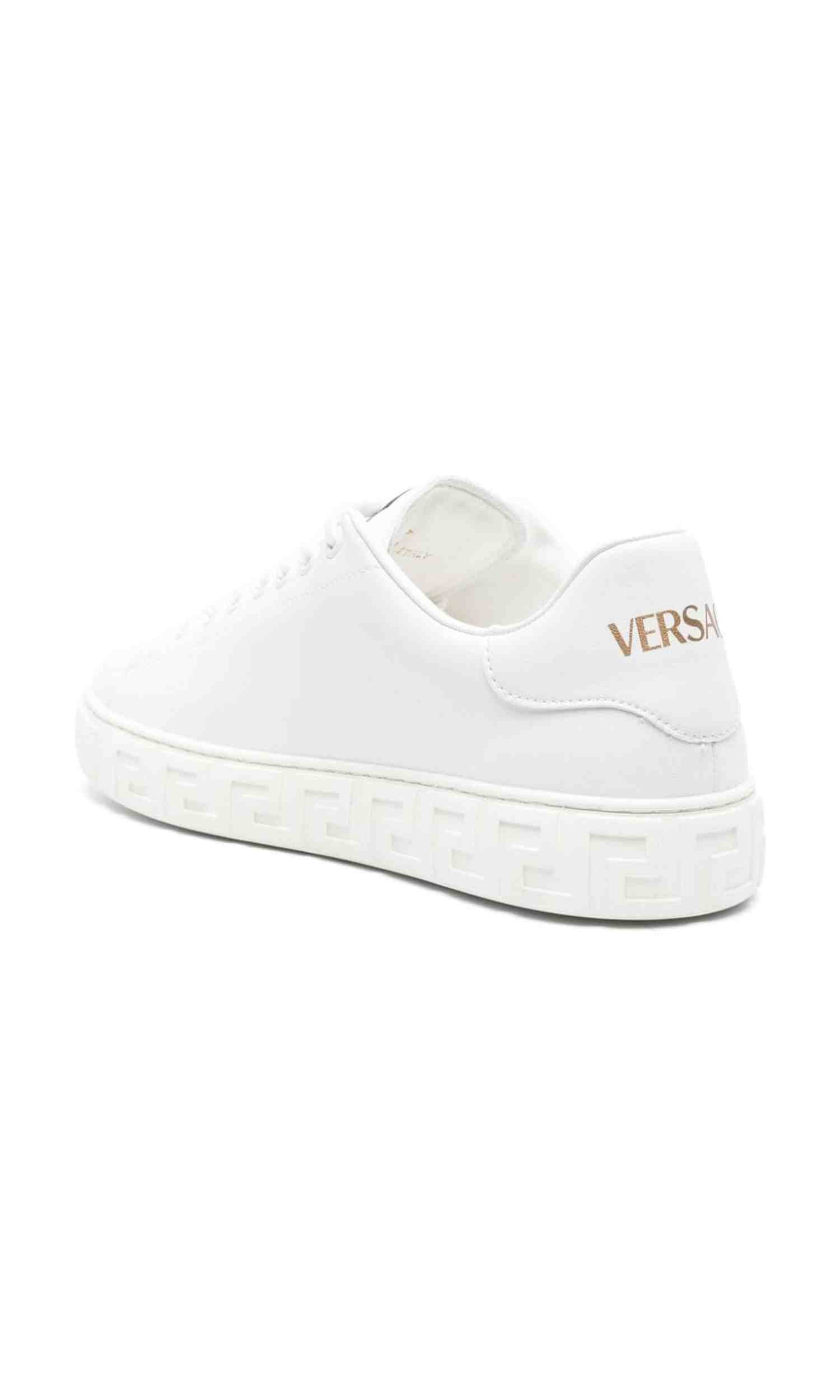 Versace Leather Greca Faux Sneakers Glam Steals