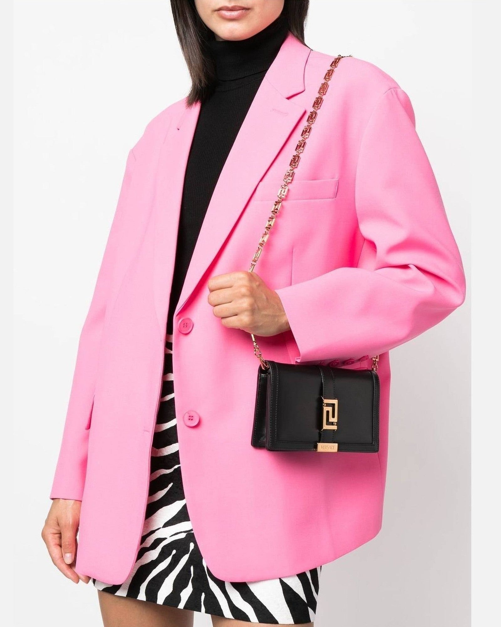 Versace Leather Greca Goddess Mini Crossbody Bag Glam Steals