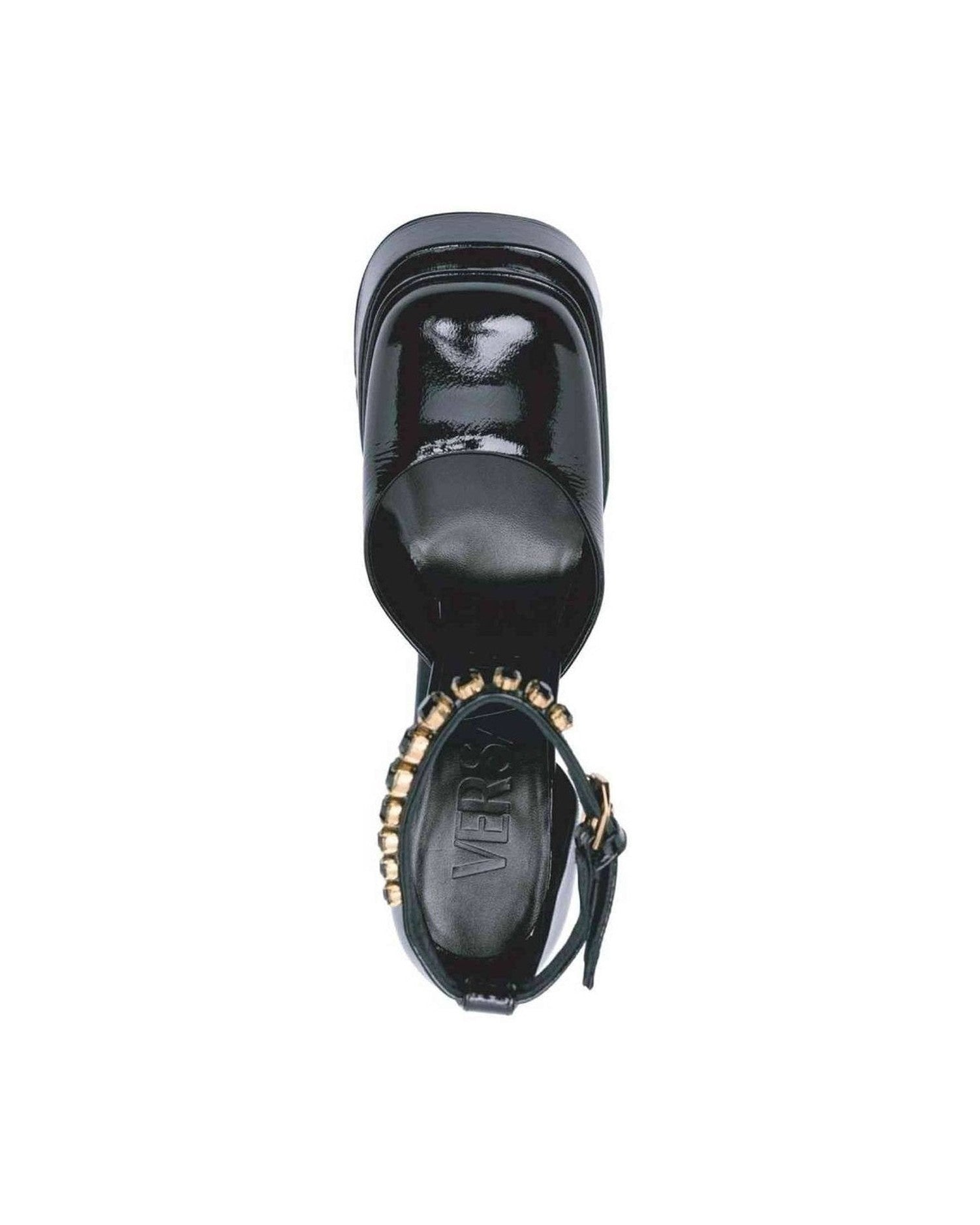 Versace Leather Platform Sandals Glam Steals