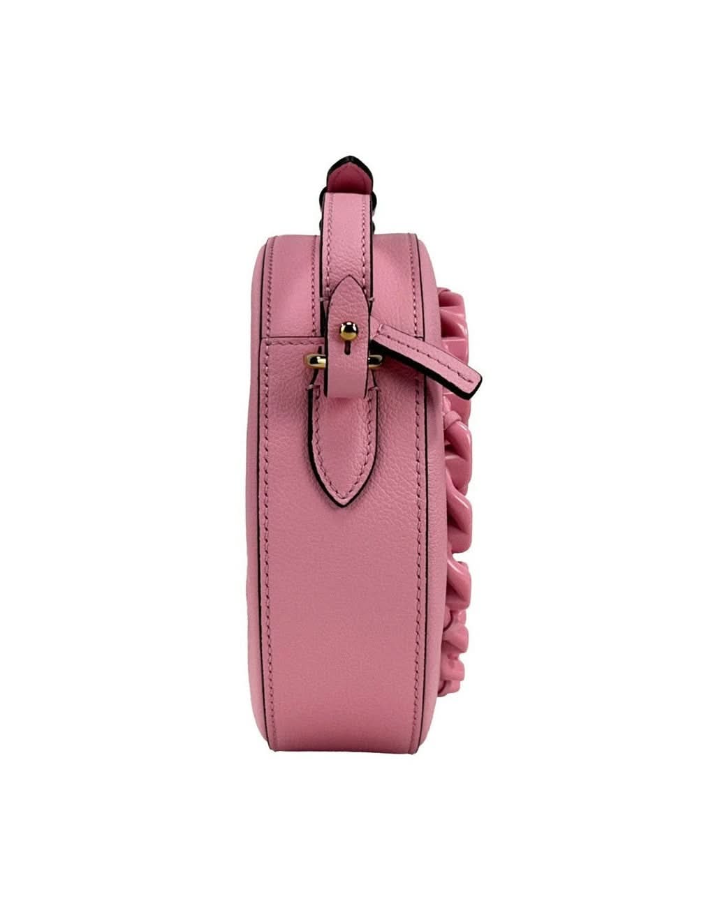 Versace Leather Round Disco Camera Case Crossbody Bag Glam Steals