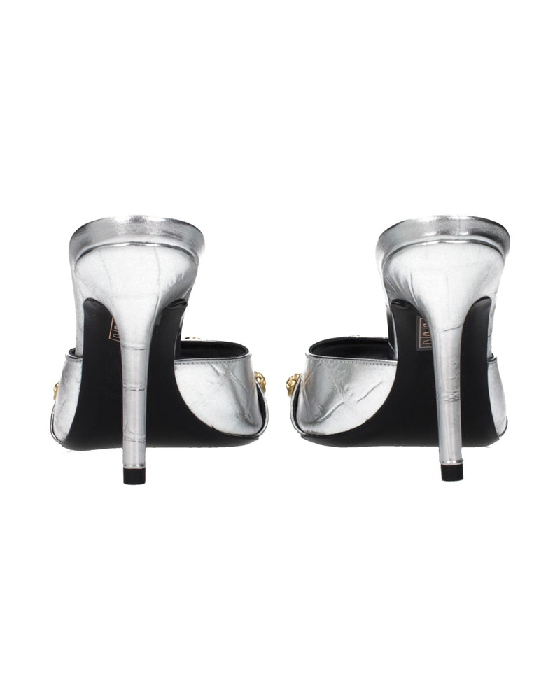 Versace Leather Stiletto Heel Sandals Glam Steals