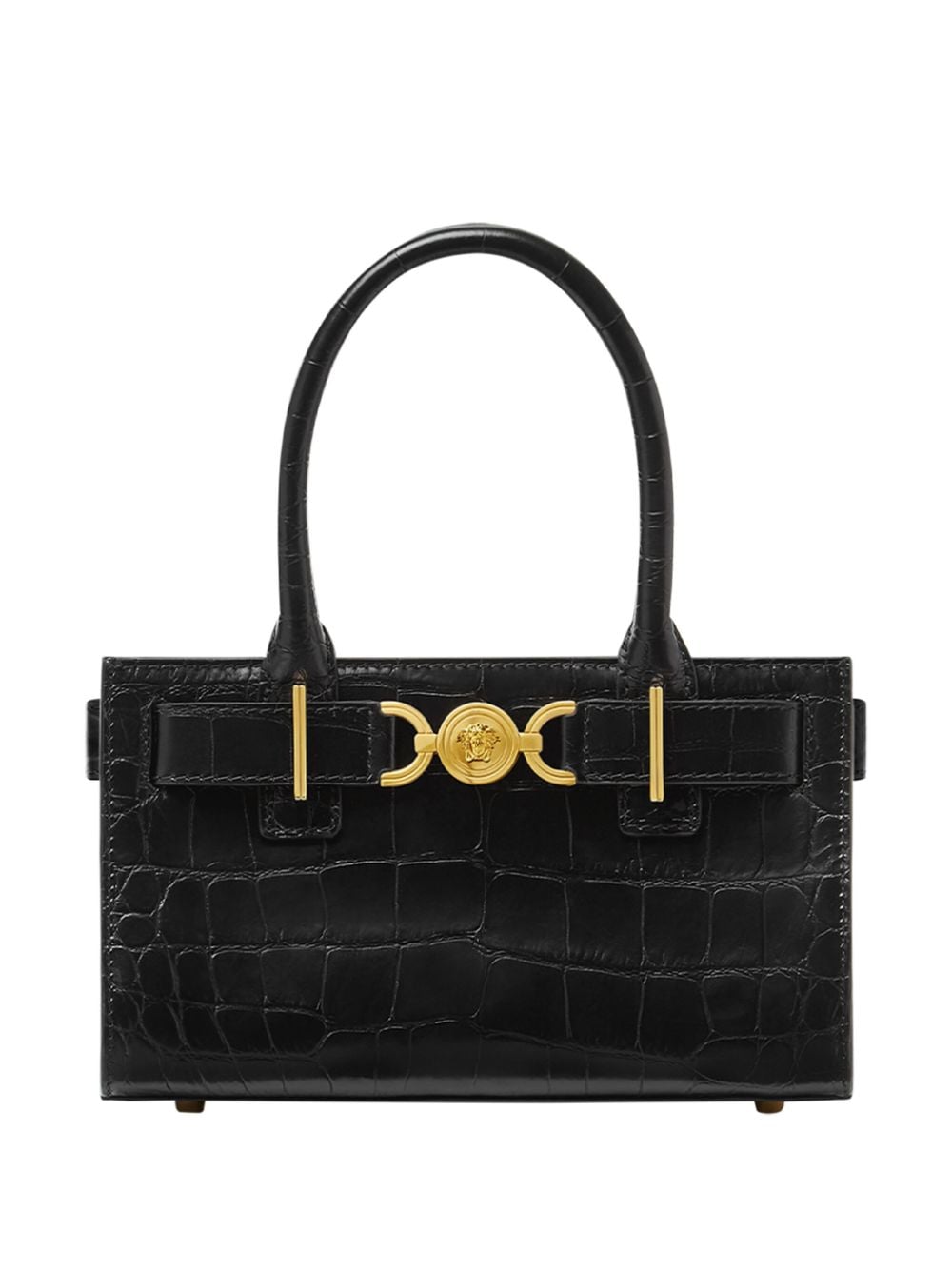 Versace Medusa 95 Croc Effect Tote Bag Glam Steals