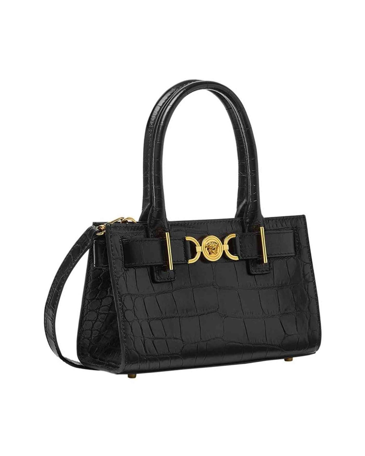 Versace Medusa 95 Croc Effect Tote Bag Glam Steals