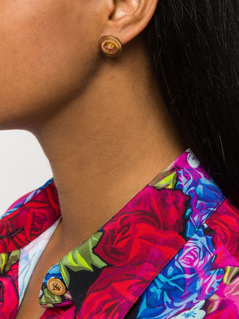 Versace Medusa 95 Stud Earrings Glam Steals