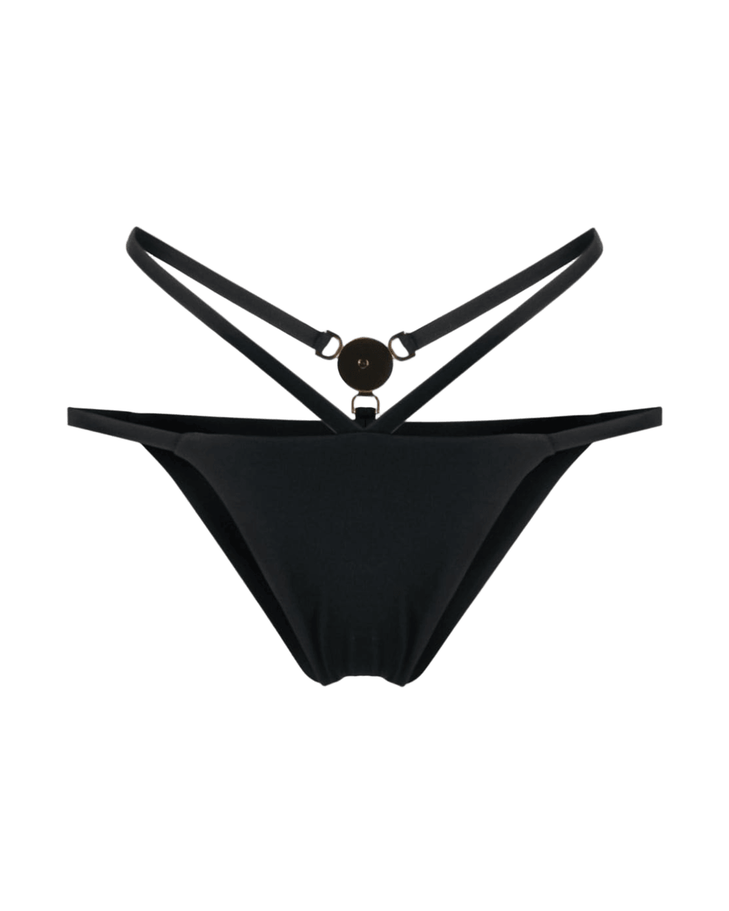 Versace Medusa Plaque Strappy Bikini Bottoms