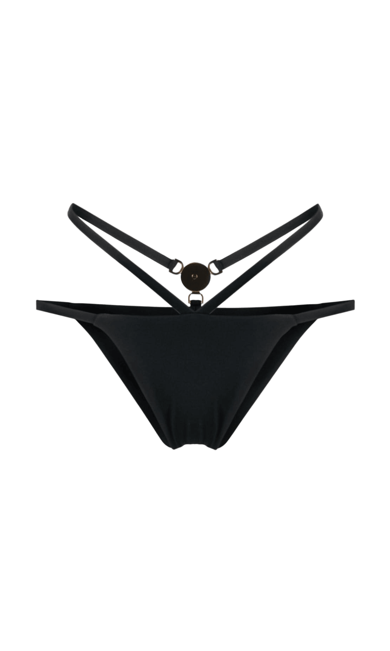 Versace Medusa Plaque Strappy Bikini Bottoms Glam Steals