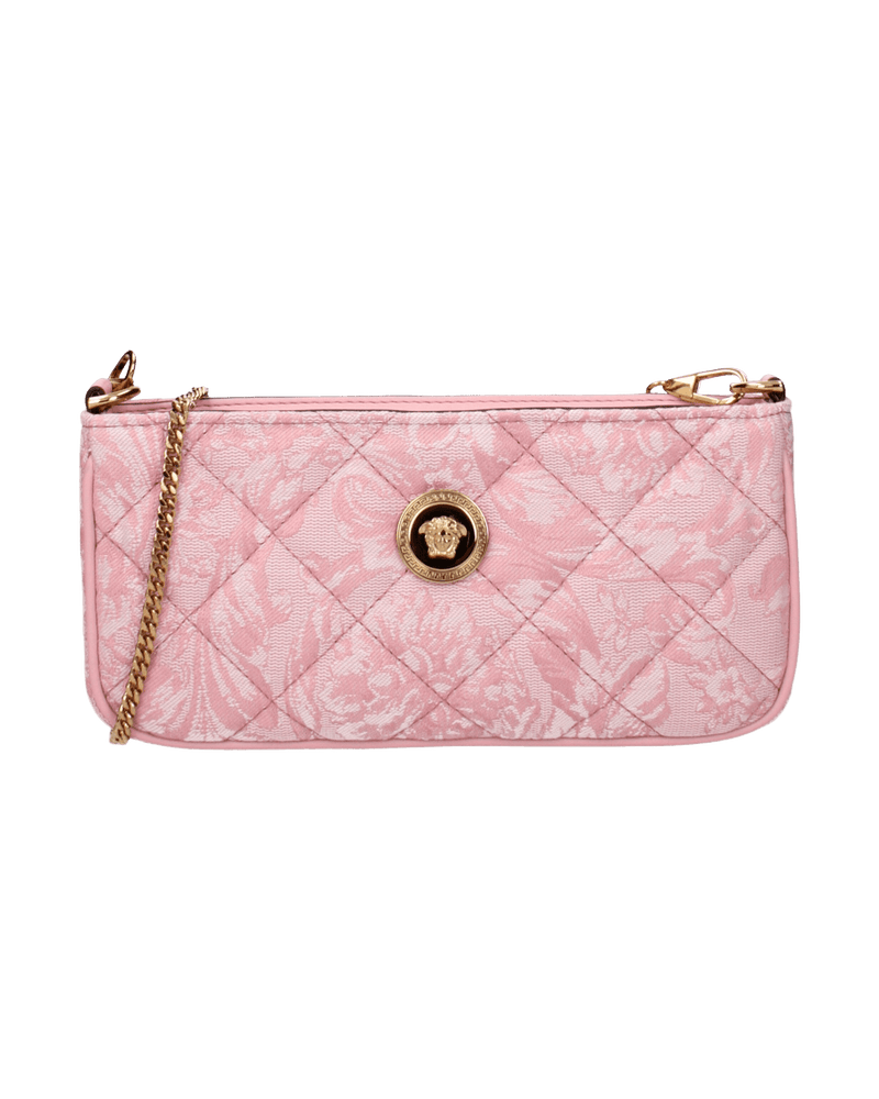 Versace Pink Fabric Crossbody Bag Glam Steals
