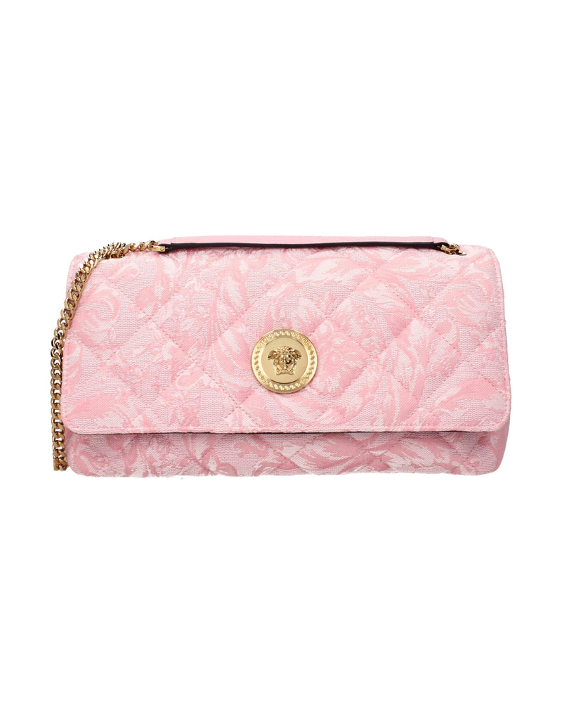 Versace Pink Fabric Shoulder Bag Glam Steals