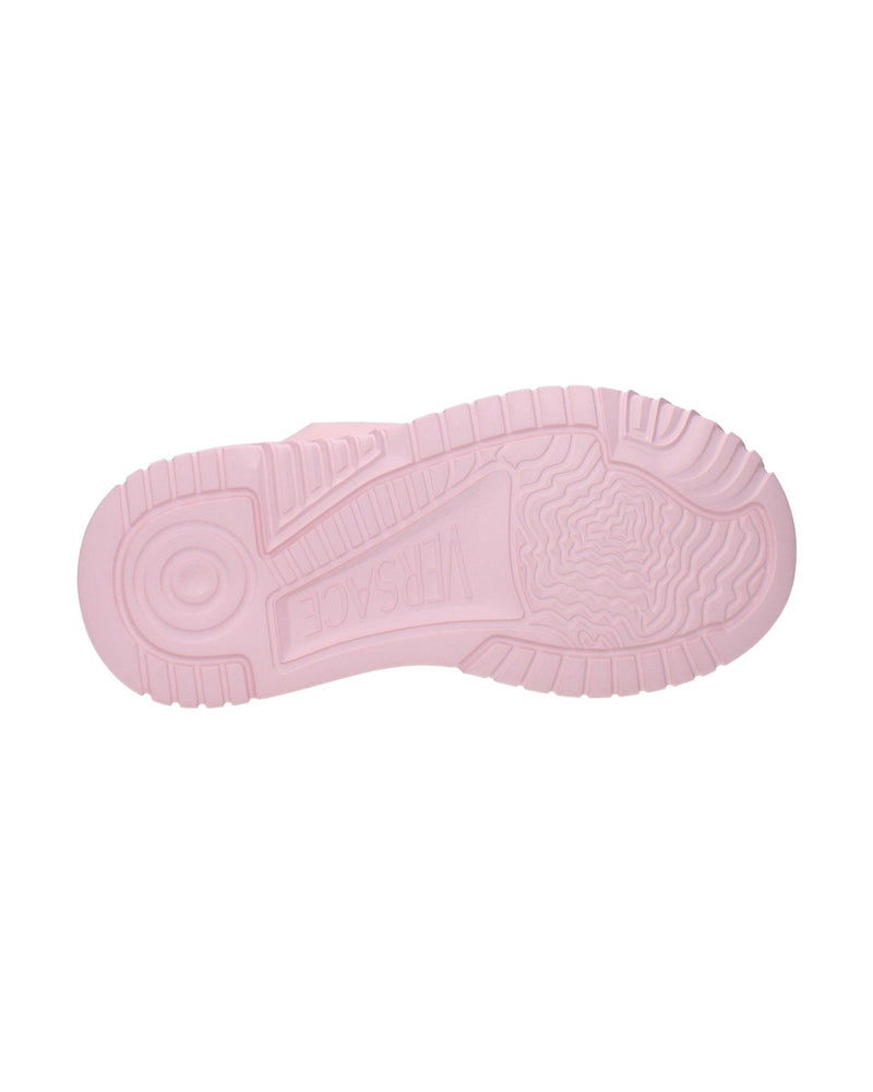 Versace Pink Leather Chunky Sneakers Glam Steals