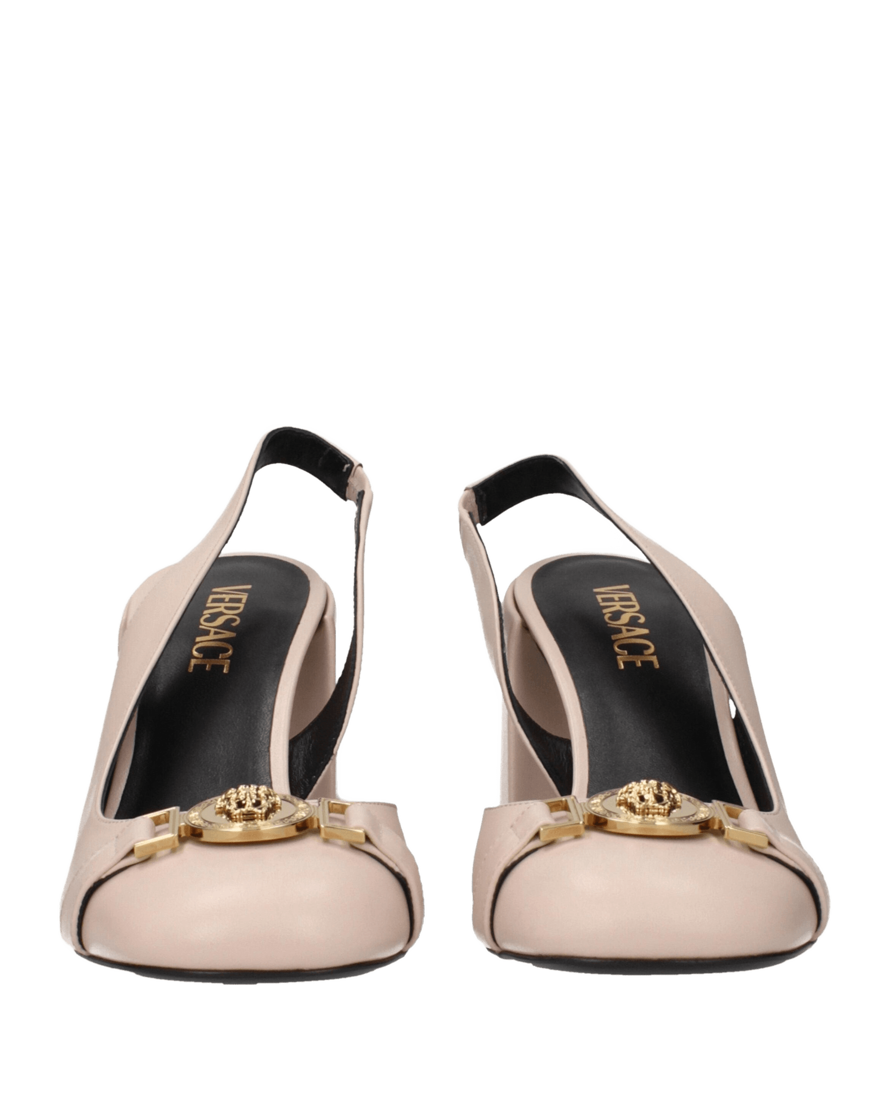 Versace Leather Pink High Heel Pumps Glam Steals