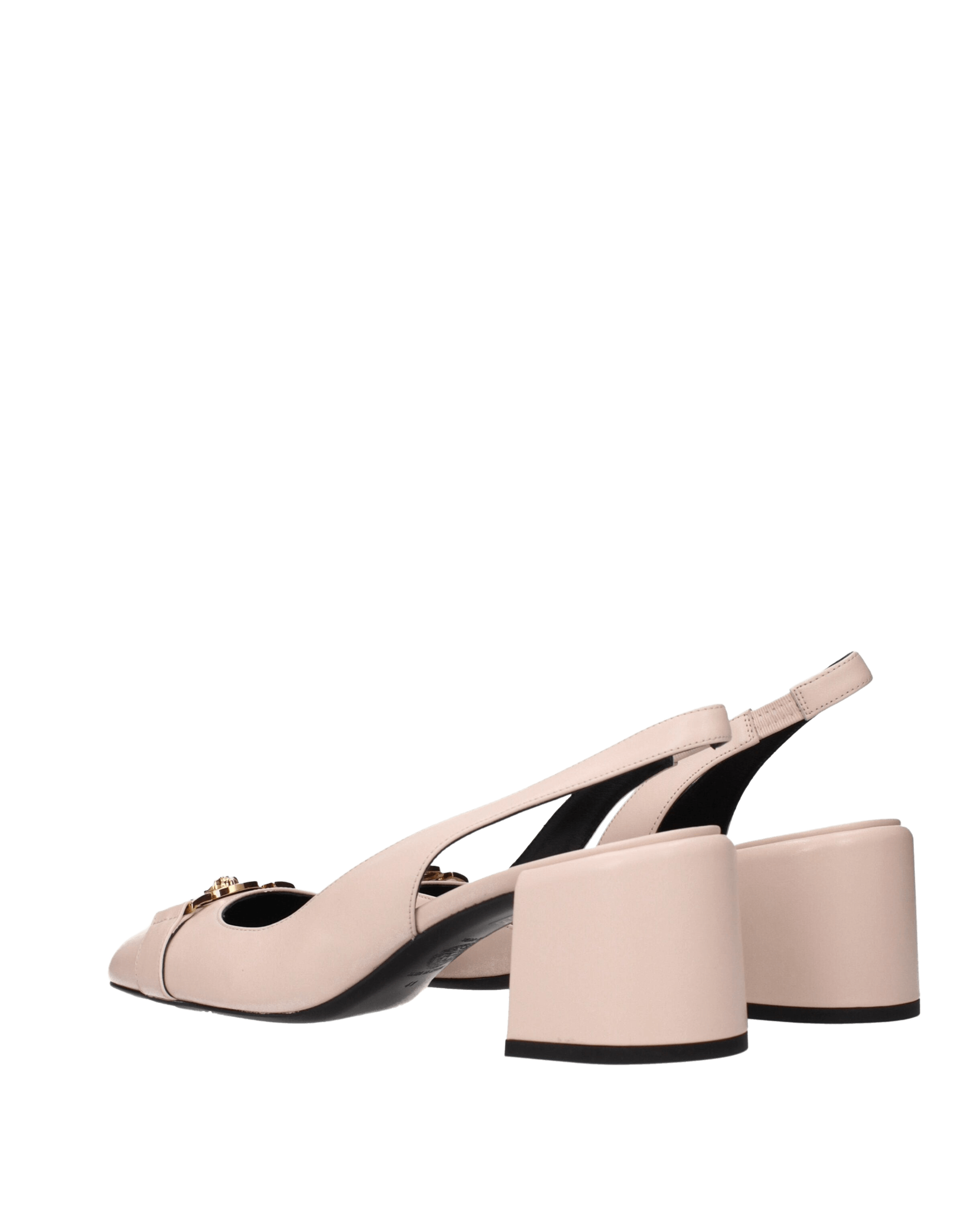 Versace Leather Pink Mid Heel Pumps Glam Steals