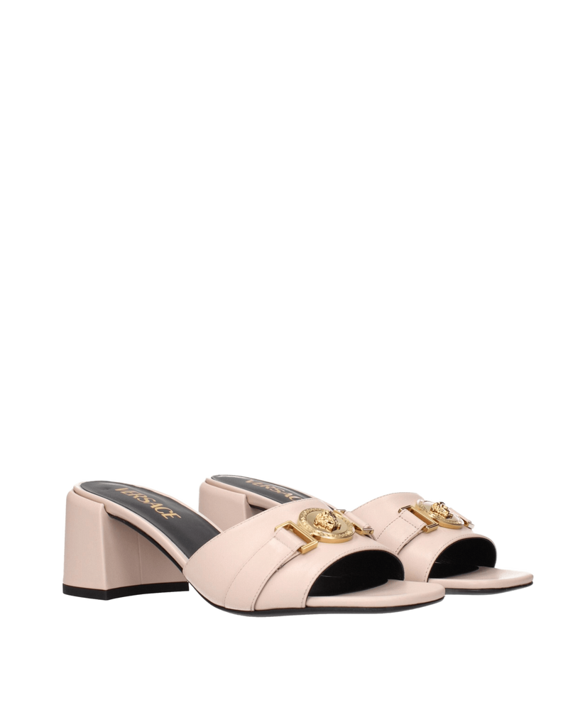 Versace Leather Pink Platforms Glam Steals