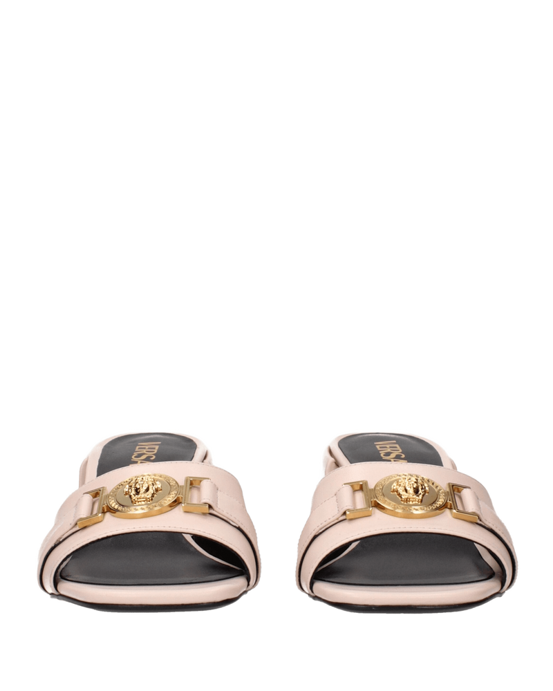 Versace Leather Pink Platforms Glam Steals