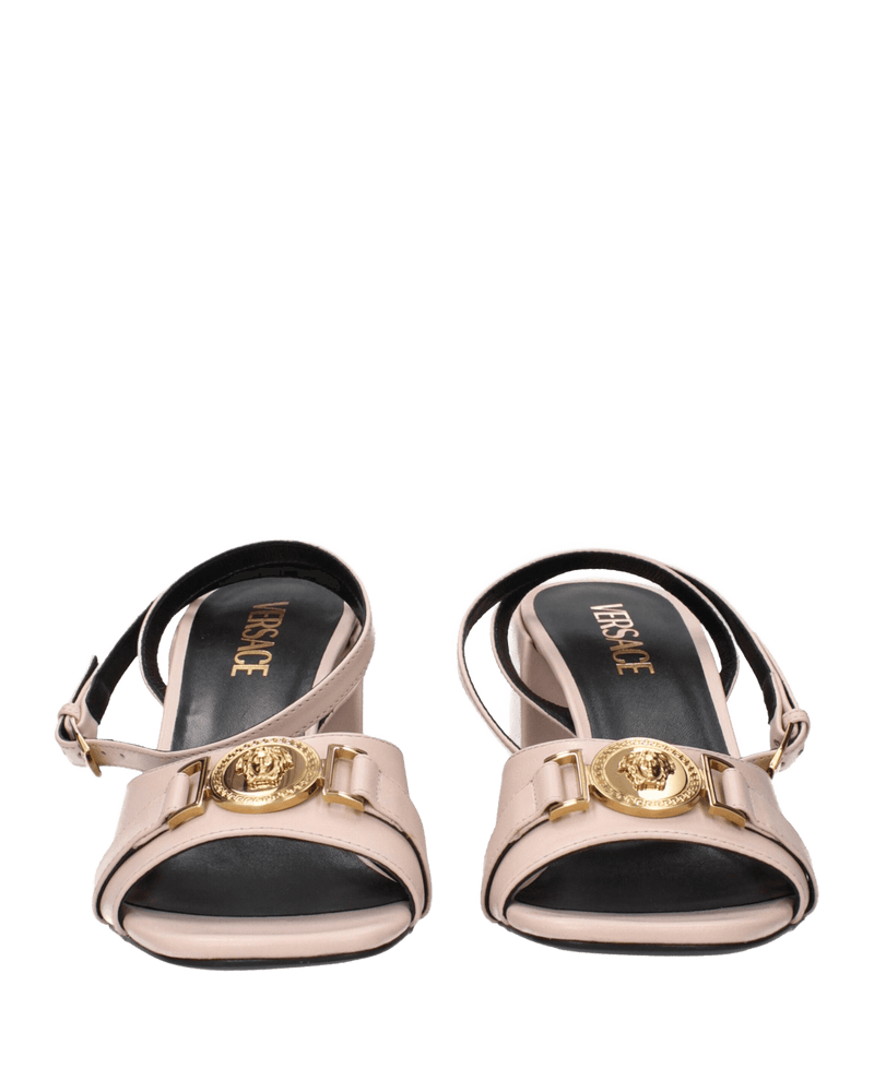 Versace Leather Pink Platforms Glam Steals