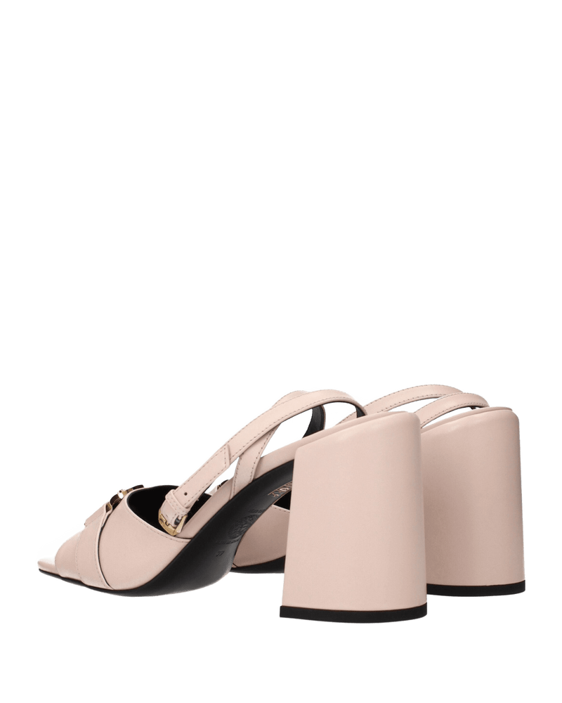 Versace Leather Pink Platforms Glam Steals