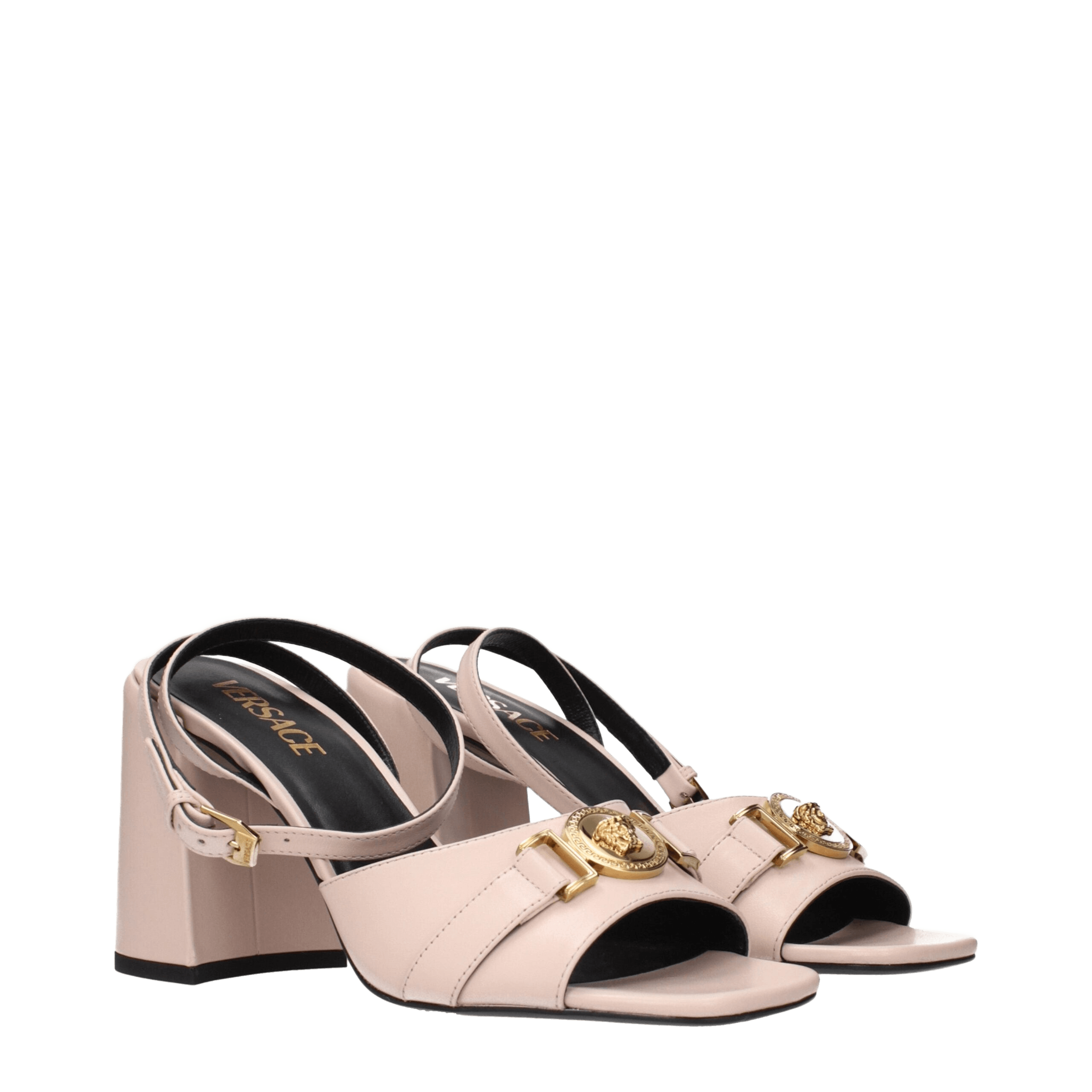 Versace Pink Leather Platforms Glam Steals