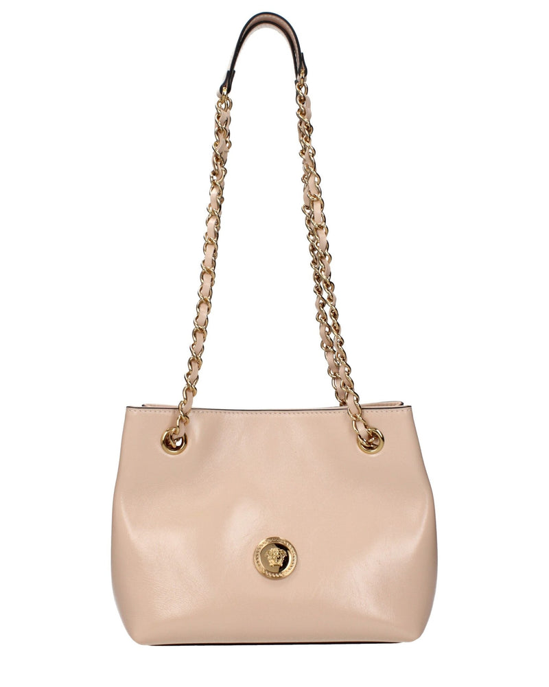 Versace Pink Leather Shoulder Bag 