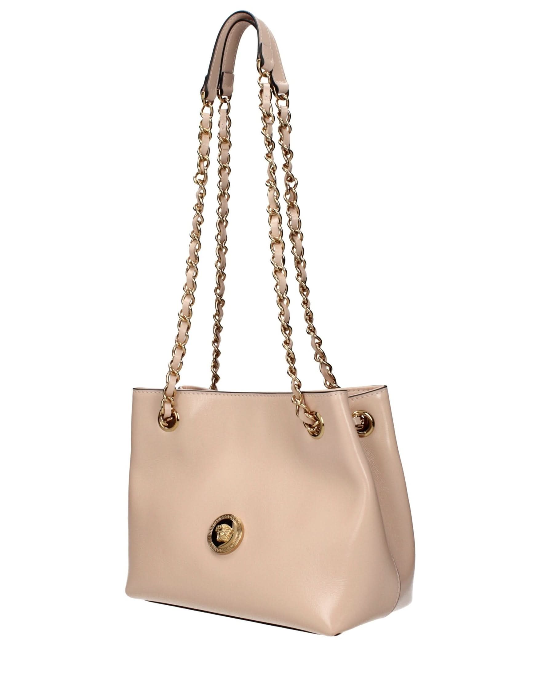 Versace Pink Leather Shoulder Bag 