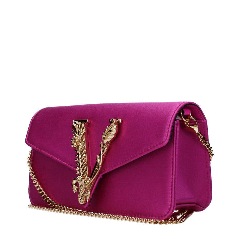 Versace Pink Satin Clutch Bag Glam Steals