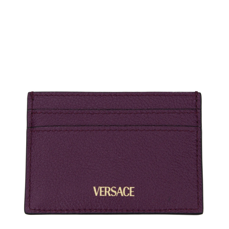 Versace Purple Leather Cardholder Glam Steals