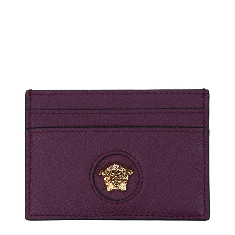 Versace Purple Leather Cardholder Glam Steals