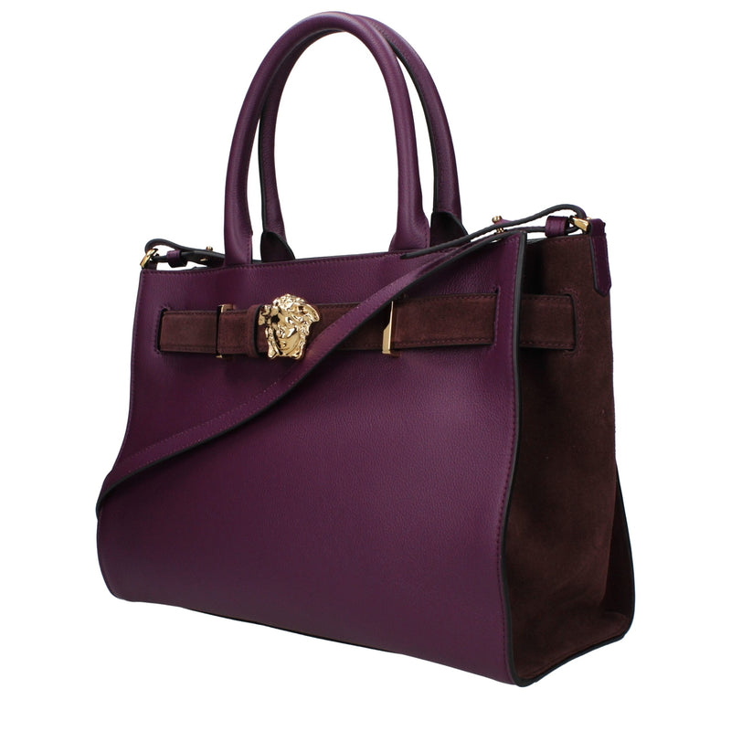 Versace Purple Leather Handbag Glam Steals