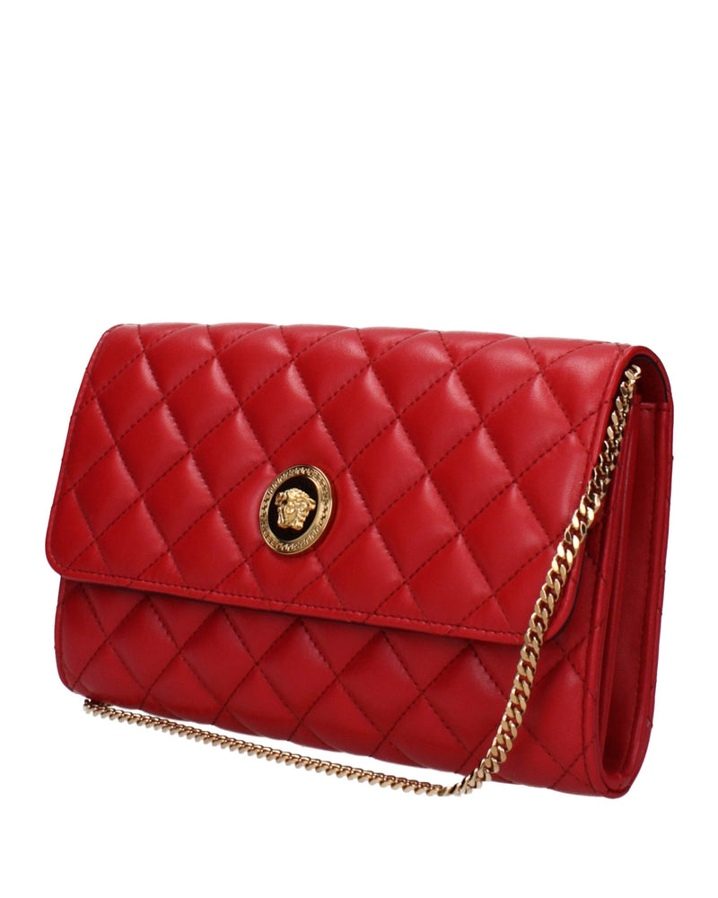 Versace Red Leather Clutch Bag Glam Steals