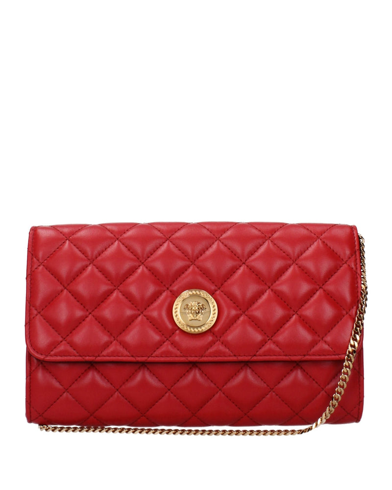 Versace Red Leather Clutch Bag Glam Steals