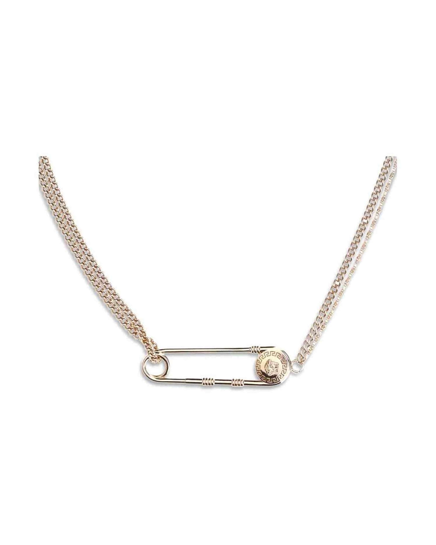 Versace Safety Pin Necklace Glam Steals