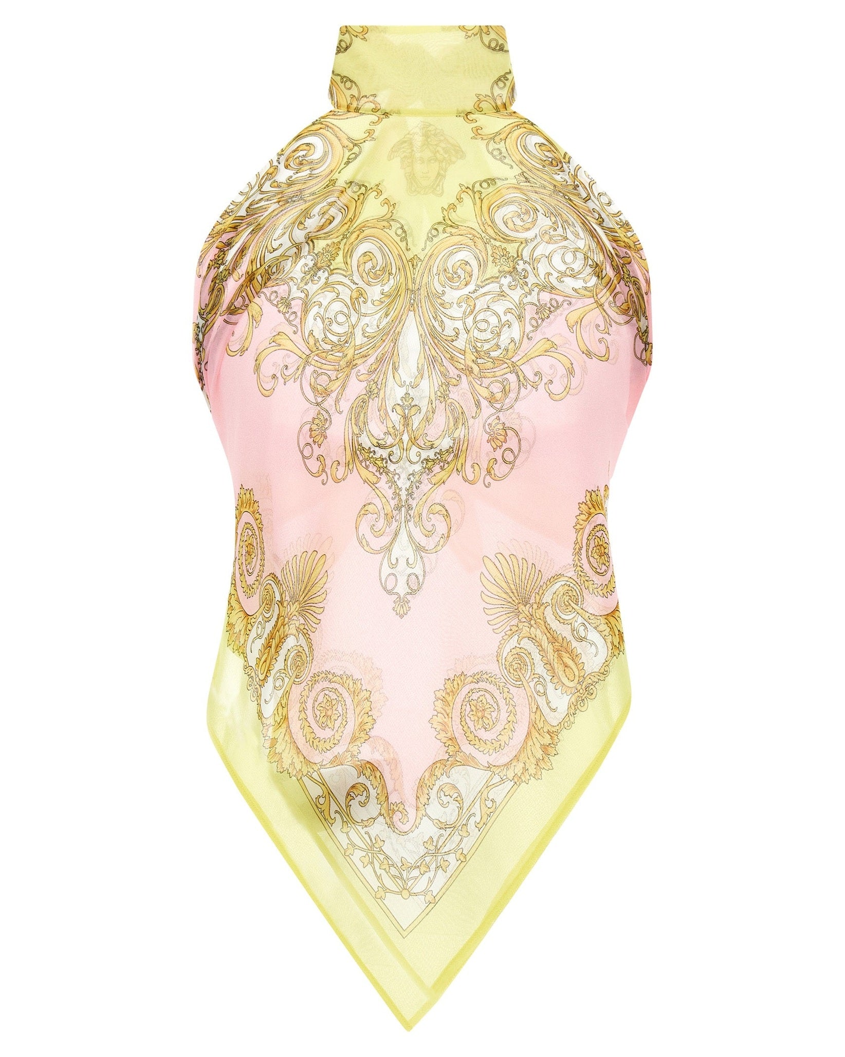 Versace Spring Barocco Scarf Top