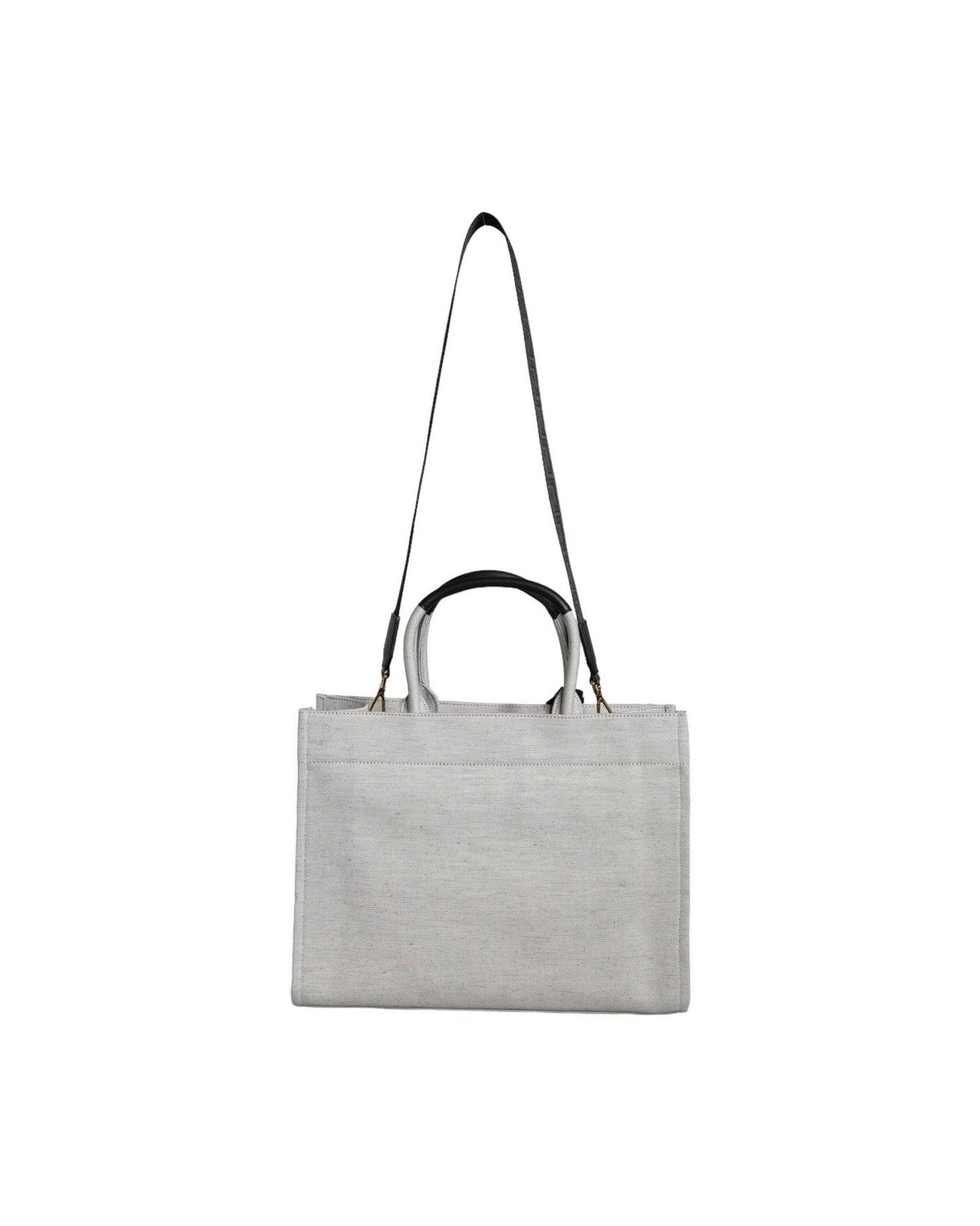 Versace Top Handle Canvas Leather Logo Crossbody Tote White Bag Glam Steals