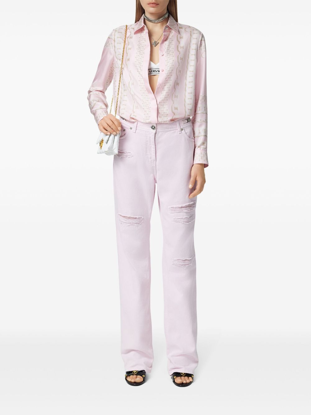 Versace Treasure Scarf Shirt Glam Steals