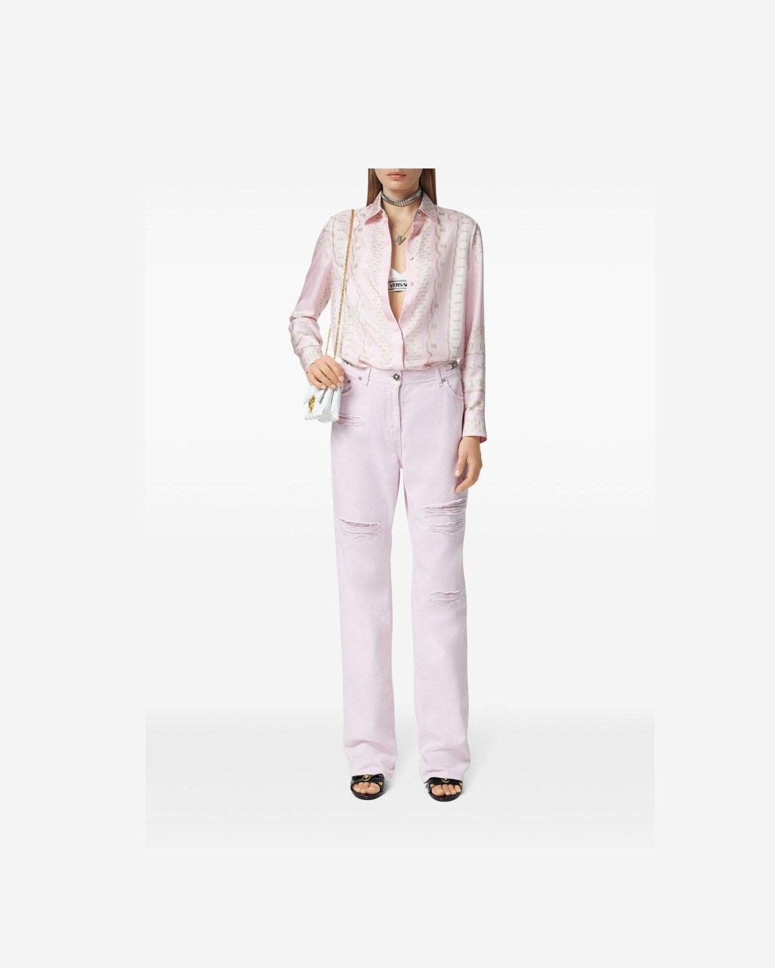 Versace Treasure Scarf Shirt Glam Steals