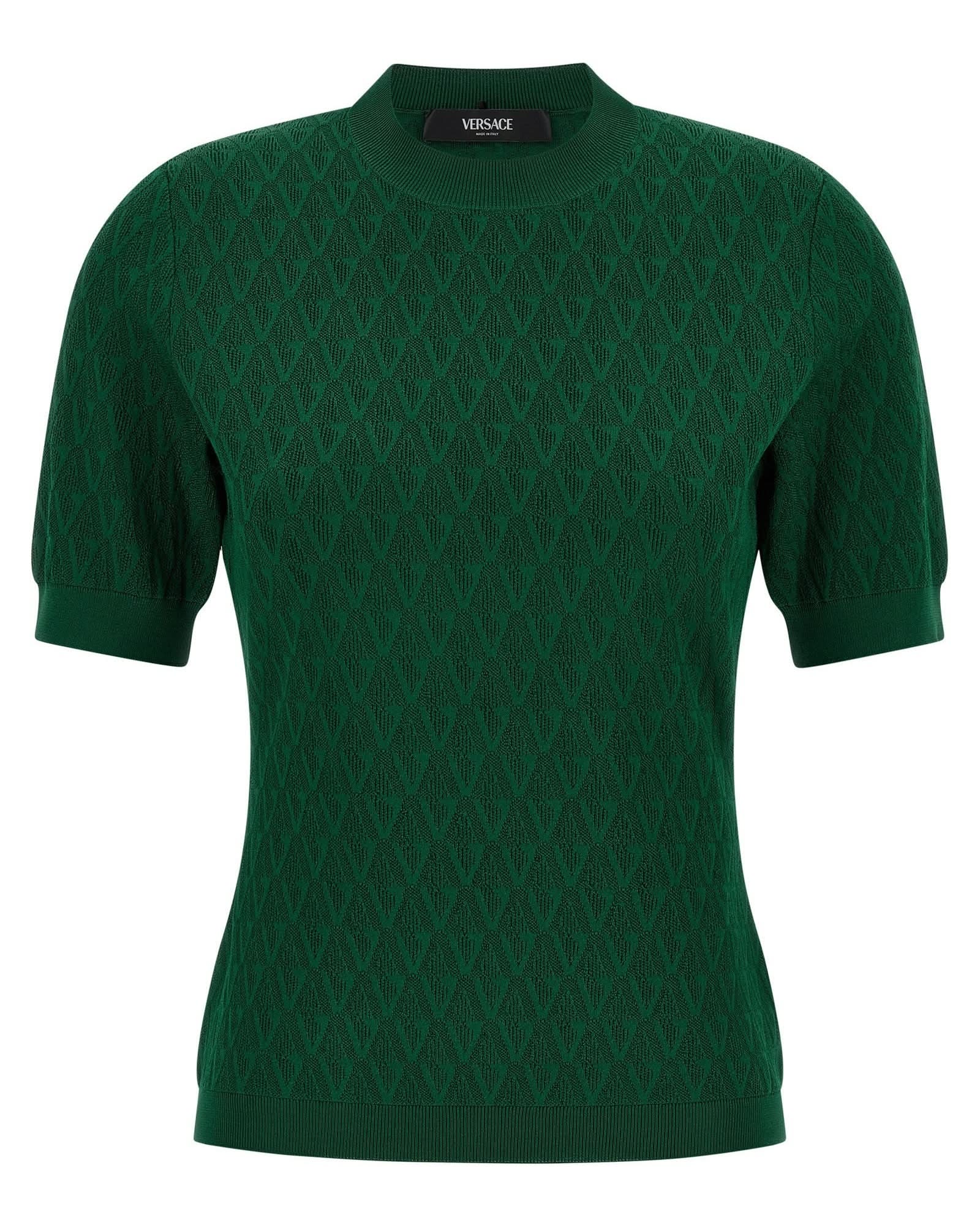 Versace V Pattern T-shirt Glam Steals