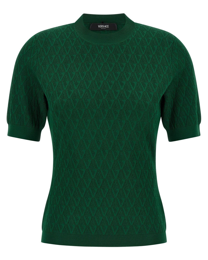 Versace V Pattern T-shirt Glam Steals