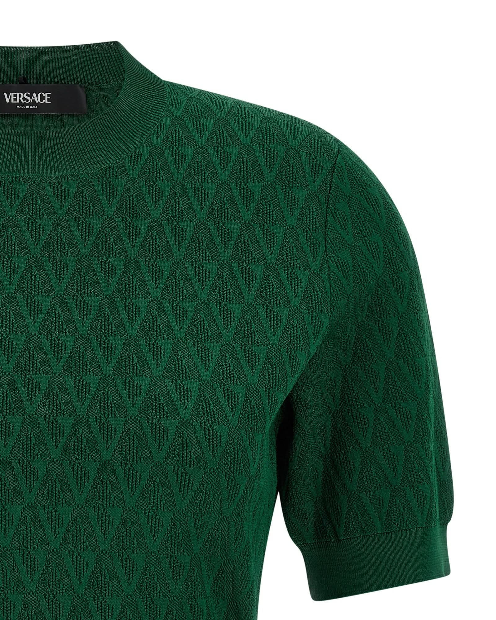 Versace V Pattern T-shirt Glam Steals