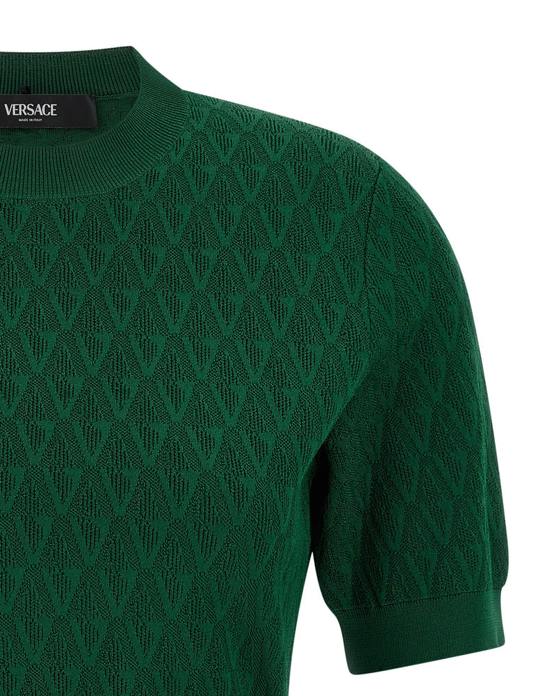 Versace V Pattern T-shirt Glam Steals