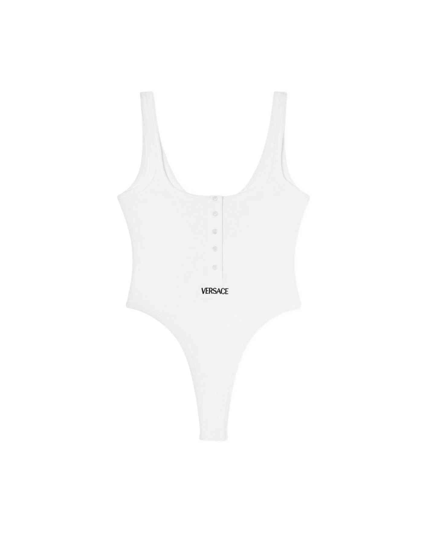 Versace White Bodysuit Topwear