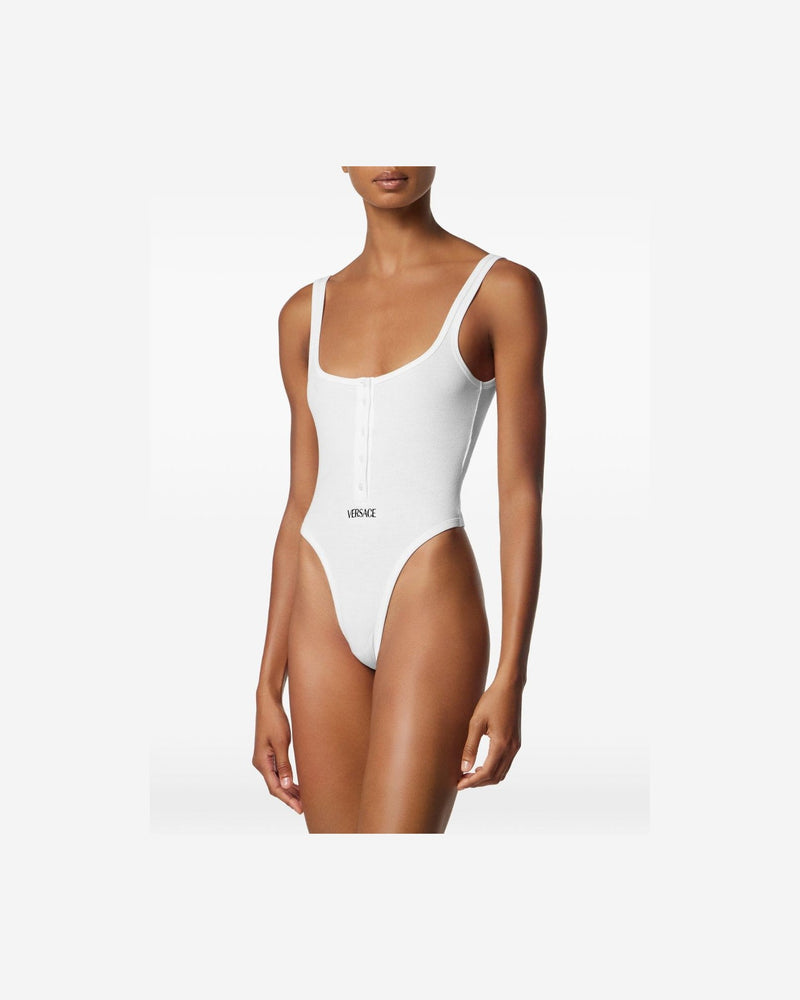 Versace White Bodysuit Topwear