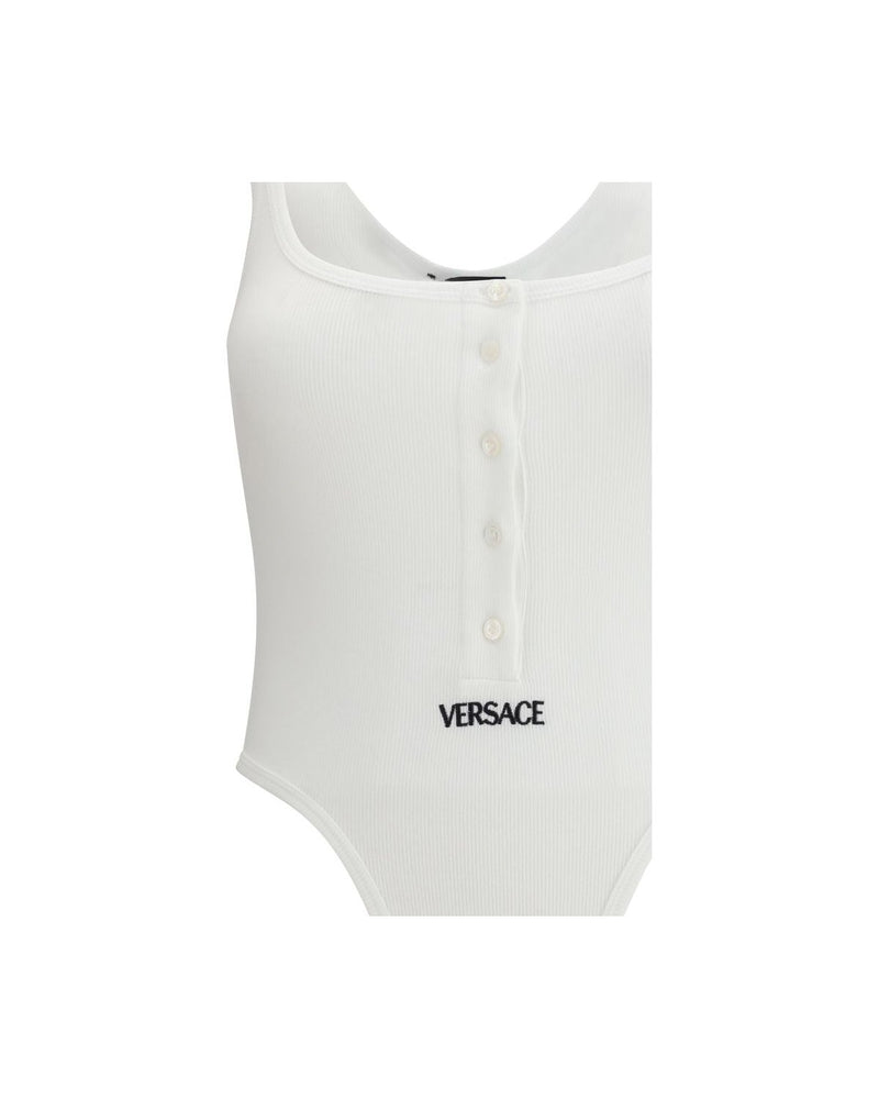 Versace White Cotton Bodysuits 