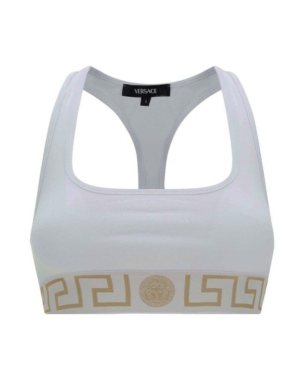 Versace White Cotton Bra
