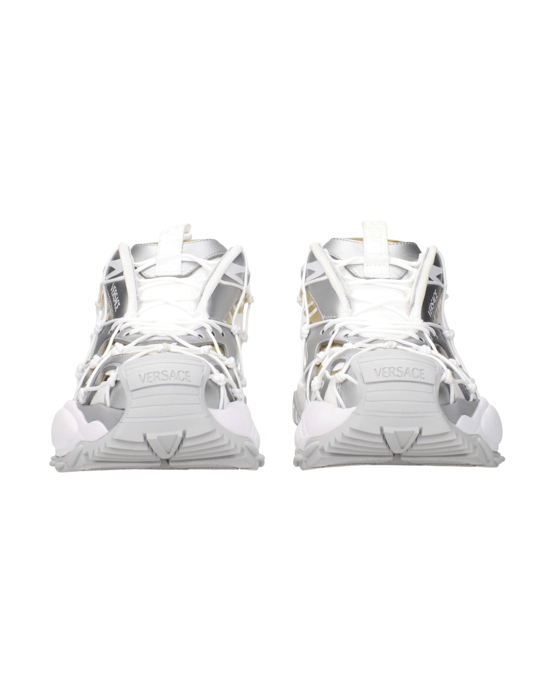 Versace Fabric White Chunky Sneakers Glam Steals